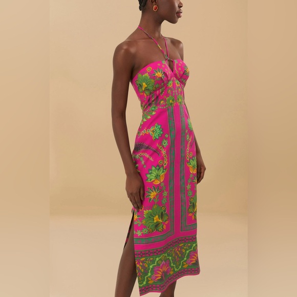 Farm Rio Ana Tapestry Midi Dress - Picture 3 of 16